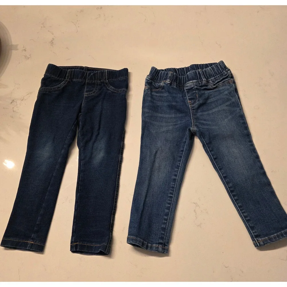 Gap Jumping Beans Toddler 2T Denim Legging Jeans Bundle‎